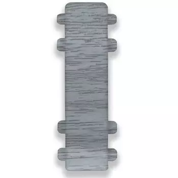 Соединитель для плинтуса ПВХ Ideal Комфорт К55-С 282 палисандр серый 1 шт