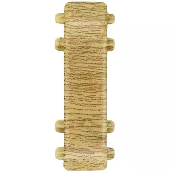 Соединитель для плинтуса ПВХ Ideal Комфорт К55-С 204 Дуб Имперский 1 штука