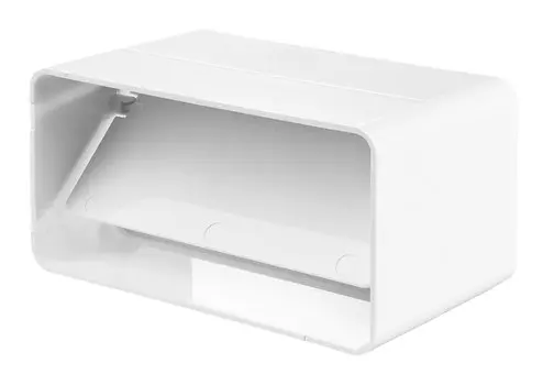 Соединитель для вентиляционных коробов с обратным клапаном Вентс Пластивент 5151, размер 55х110 мм