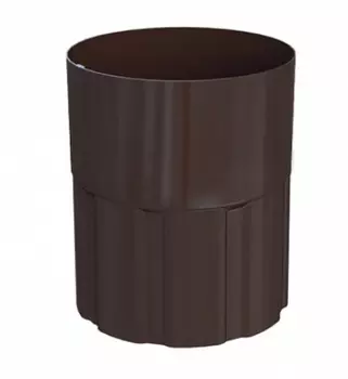 Соединитель водосточной трубы FarAcs RAL 8017 коричневый D125/90 мм