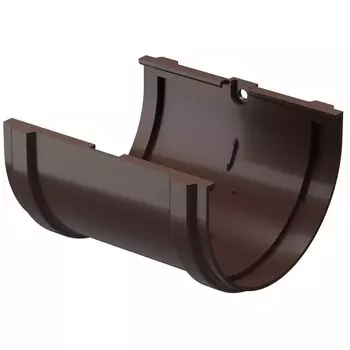 Соединитель желоба Docke ПВХ Standard D120/80 мм темно-коричневый