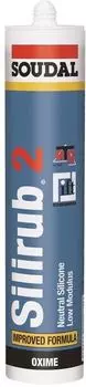 Soudal Silirub 2 310 мл, Герметик силиконовый нейтральный (бесцветный)
