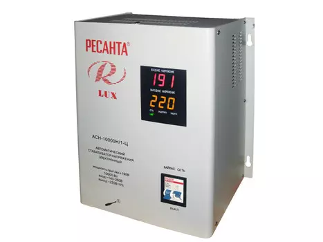 Стабилизатор напряжения РЕСАНТА АСН-10000Н/1-Ц Lux 63/6/18