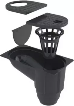 Standartpark PolyMax Basic БВ-30.16-ПП, Водосточный бокс с вертикальным отводом