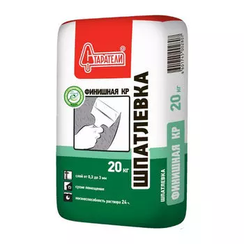 Старатели КР 20 кг, Шпатлевка полимерная Финишная (белая)