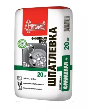 Старатели Плюс 20 кг, Шпатлевка полимерная Финишная (белая)