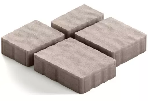 Steingot Гранито, 60 мм, Плитка тротуарная мультиформатная полный прокрас светло-серая