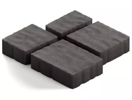 Steingot Гранито, 60 мм, Плитка тротуарная мультиформатная полный прокрас черная