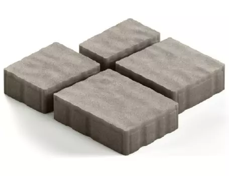 Steingot Гранито, 60 мм, Плитка тротуарная мультиформатная полный прокрас серая