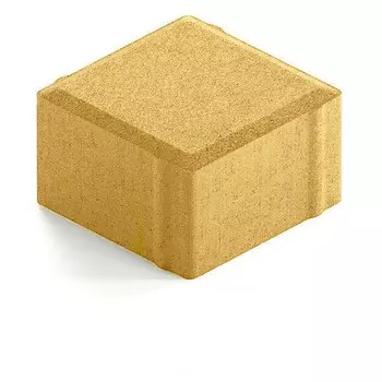 Steingot Практик 60, 100х100х60 мм, Плитка тротуарная желтая