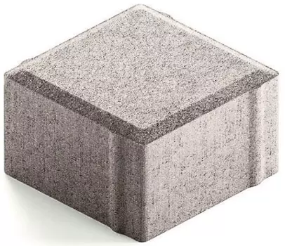 Steingot Практик 60, 100х100х60 мм, Плитка тротуарная квадратная полный прокрас белая