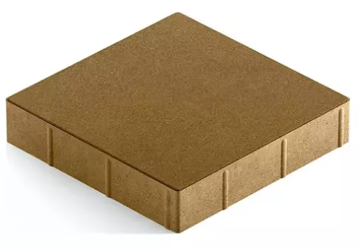 Steingot Практик 60, 300х300х60 мм, Плитка тротуарная квадратная полный прокрас оливковая