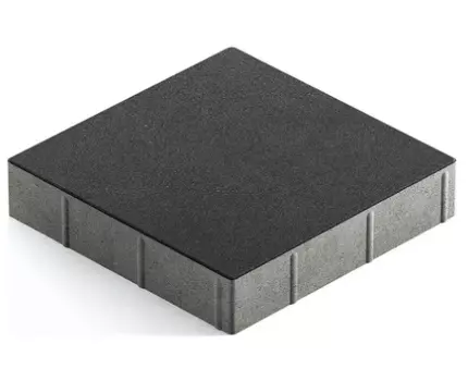 Steingot Практик 60, 300х300х60 мм, Плитка тротуарная квадратная частичный прокрас черная