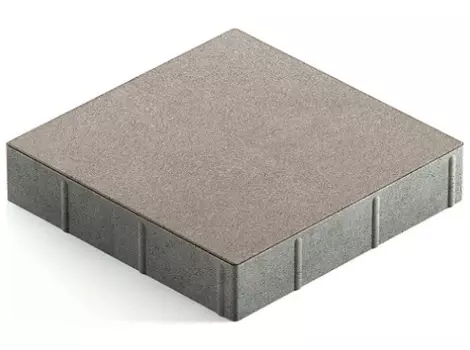 Steingot Практик 60, 300х300х60 мм, Плитка тротуарная квадратная частичный прокрас светло-серая