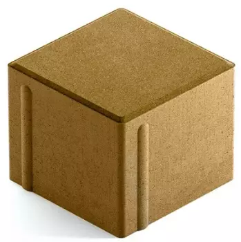 Steingot Сити 80, 100х100х80 мм, Плитка тротуарная квадратная полный прокрас оливковая