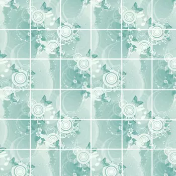 Стеновая панель ХДФ Акватон Фантазия Мята 2440х1220 мм