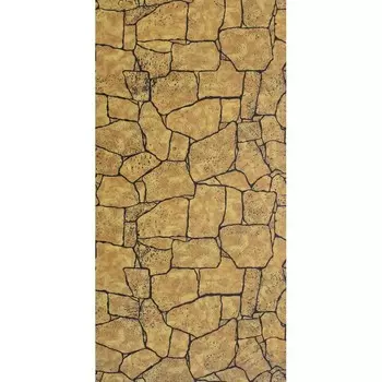 Стеновая панель МДФ Акватон Камень Камень Янтарный с тиснением 2440х1220 мм