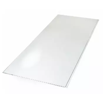 Стеновая панель ПВХ Апласт глянцевая белая 3000х250 мм