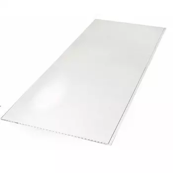 Стеновая панель ПВХ Апласт глянцевая белая 3000х375 мм