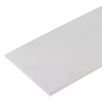 Стеновая панель ПВХ Апласт матовая белая 2700х375 мм