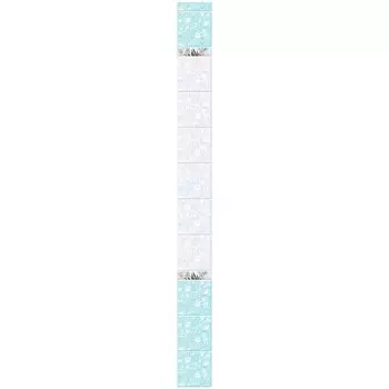 Стеновая панель ПВХ Novita фриз 3D Крокус лазурь добор 2700х250 мм