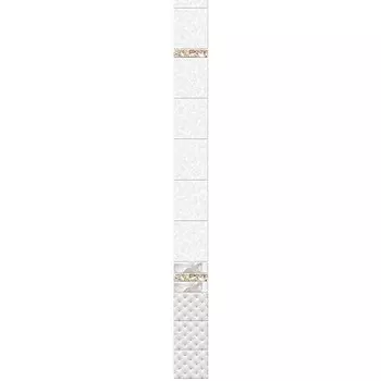 Стеновая панель ПВХ Novita Light фриз 3D Жемчужина добор 2700х250 мм