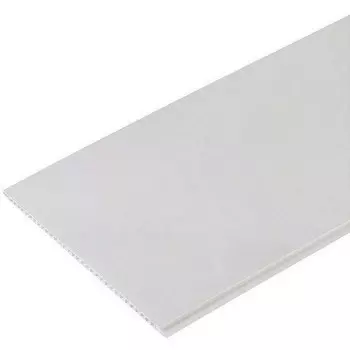 Стеновая панель ПВХ Панельпласт матовая белая 3000х250 мм