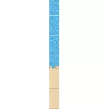 Стеновая панель ПВХ Век Песчаный берег фон 2700х250 мм