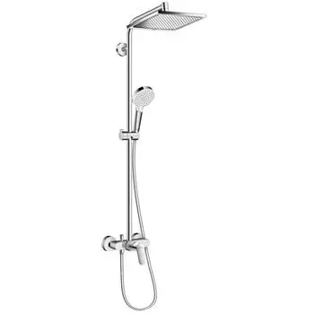Стойка душевая Hansgrohe Crometta E Showerpipe 1jet 27284000 со смесителем