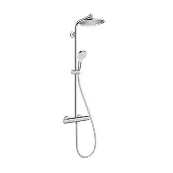 Стойка душевая Hansgrohe Crometta S Showerpipe 1jet EcoSmart 27268000 с термостатом