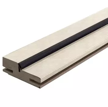 Стойка дверной коробки Мариам телескопическая экошпон Эшвайт, 2070х74х28 мм