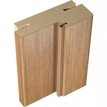 Стойка дверной коробки Velldoris экошпон телескопическая Дуб золотой, 2100х74х30 мм