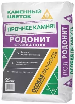 Стяжка пола Каменный цветок Родонит 25 кг