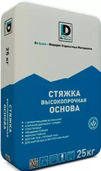 Стяжка пола высокопрочная De Luxe Основа 25 кг