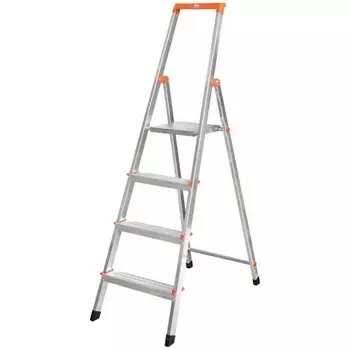 Стремянка односторонняя алюминиевая Krause Solidy 126221 1х4