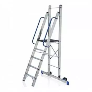 Стремянка-помост, 6 ступеней, профессиональная, Alumet /ape 1406