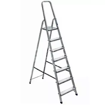 Стремянка стэлс 7 ступеней, алюминиевая