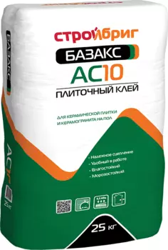 Стройбриг Базакс АС-10, 25 кг, Клей для плитки