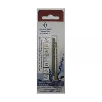 Сверло по металлу 3,2х65мм Power-Cobalt "Hagwert"