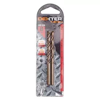 Сверло по металлу HSS-Co 6х93 мм Dexter Pro 113-01336
