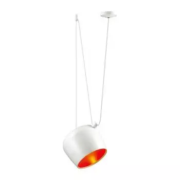 Светильник подвесной Odeon Light Foks 4103/1 белый/оранжевый E27 40W