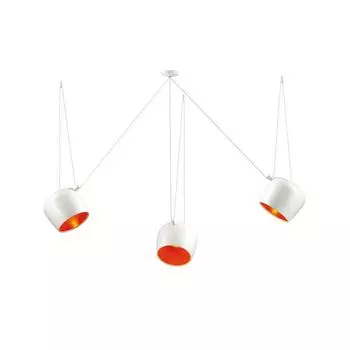 Светильник подвесной Odeon Light Foks 4103/3 белый/оранжевый E27 3х40W