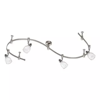 Светильник трековый с гибкой шиной Odeon Light Flexi Chrome 3630/4TR хром с серебром 4х40W 220V