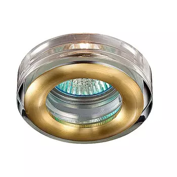 Светильник встраиваемый Novotech Aqua 369881 NT14 290 матовое золото IP65 GX5.3 50W 12V