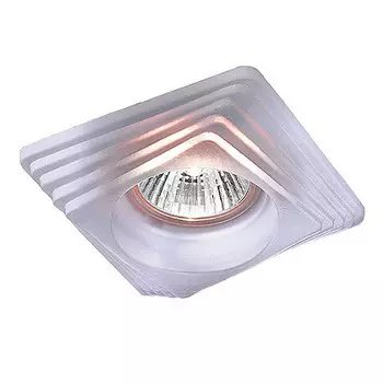 Светильник встраиваемый Novotech Glass 369126 NT09 231 белый GX5.3 50W 12V