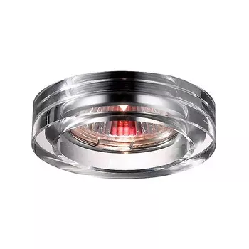 Светильник встраиваемый Novotech Glass 369477 NT09 206 прозрачный GX5.3 50W 12V