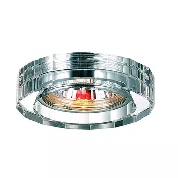 Светильник встраиваемый Novotech Glass 369487 NT09 206 прозрачный GX5.3 50W 12V