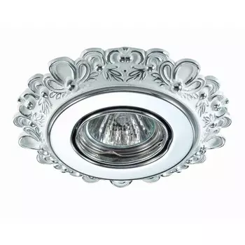 Светильник встраиваемый Novotech Ligna 370270 поворотный белый/хром IP20 GX5.3 50W 12V