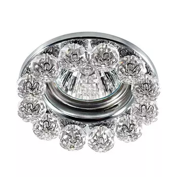 Светильник встраиваемый Novotech Maliny 370225 NT16 176 хром GX5.3 50W 12V