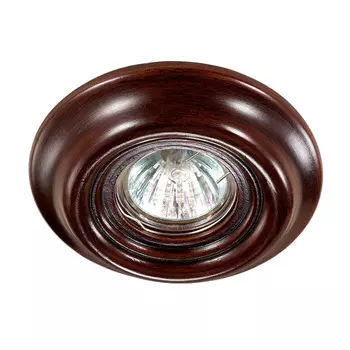 Светильник встраиваемый Novotech Pattern 370089 темное дерево IP20 GX5.3 50W 12V